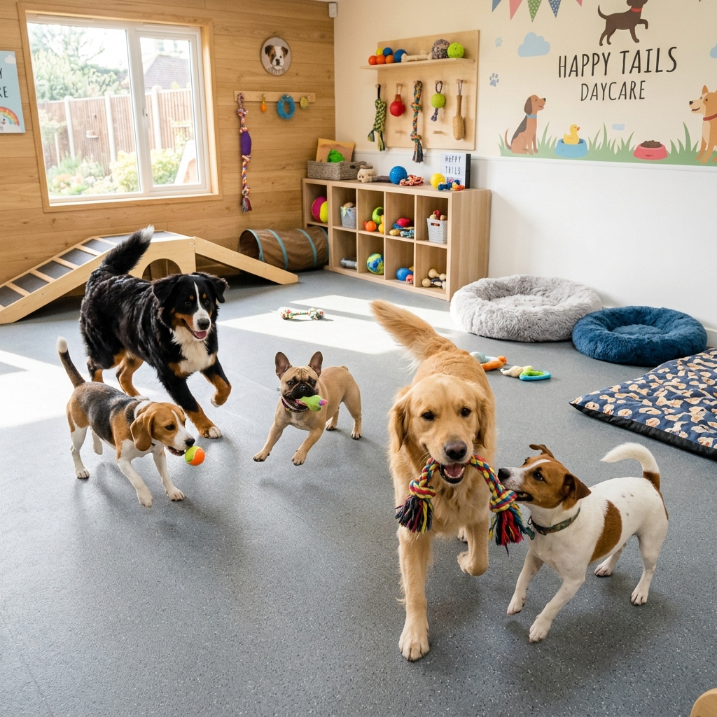 Pet Daycare Playtime at Zoomies